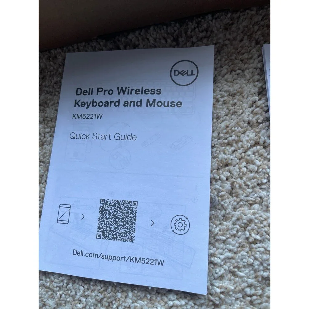 Dell Pro KM5221W Wireless Keyboard & Mouse set BNIB